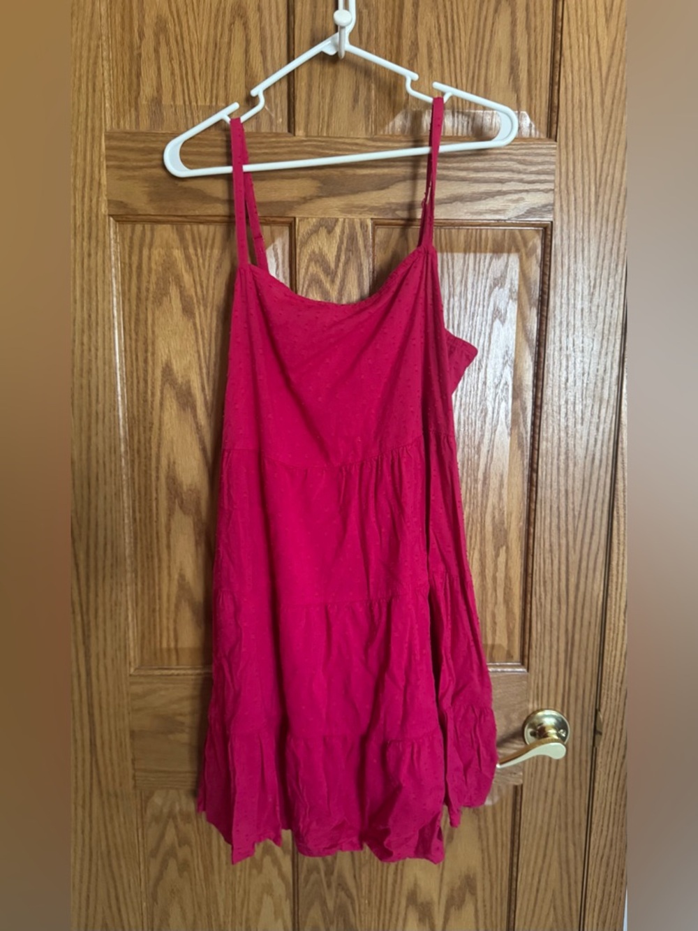 Old Navy Hot Pink Swiss Dot Mini Dress - XL